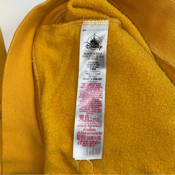 WALT DISNEY WORLD Classic Mickey Mouse Zip-up Hoodie XXL - Picture 4 of 10